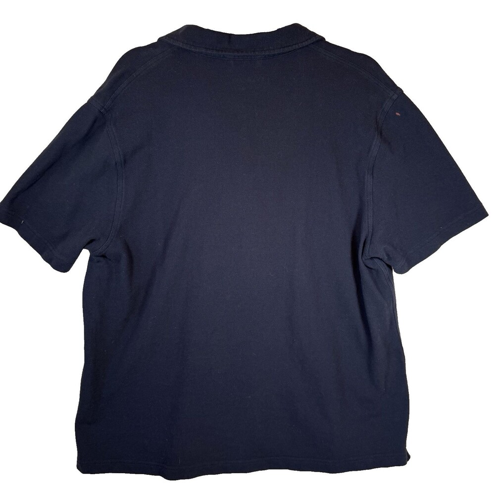 Everlane Shirt Mens L Navy Blue Collared Short Sleeve Full Button Casual Cotton - Picture 4 of 10